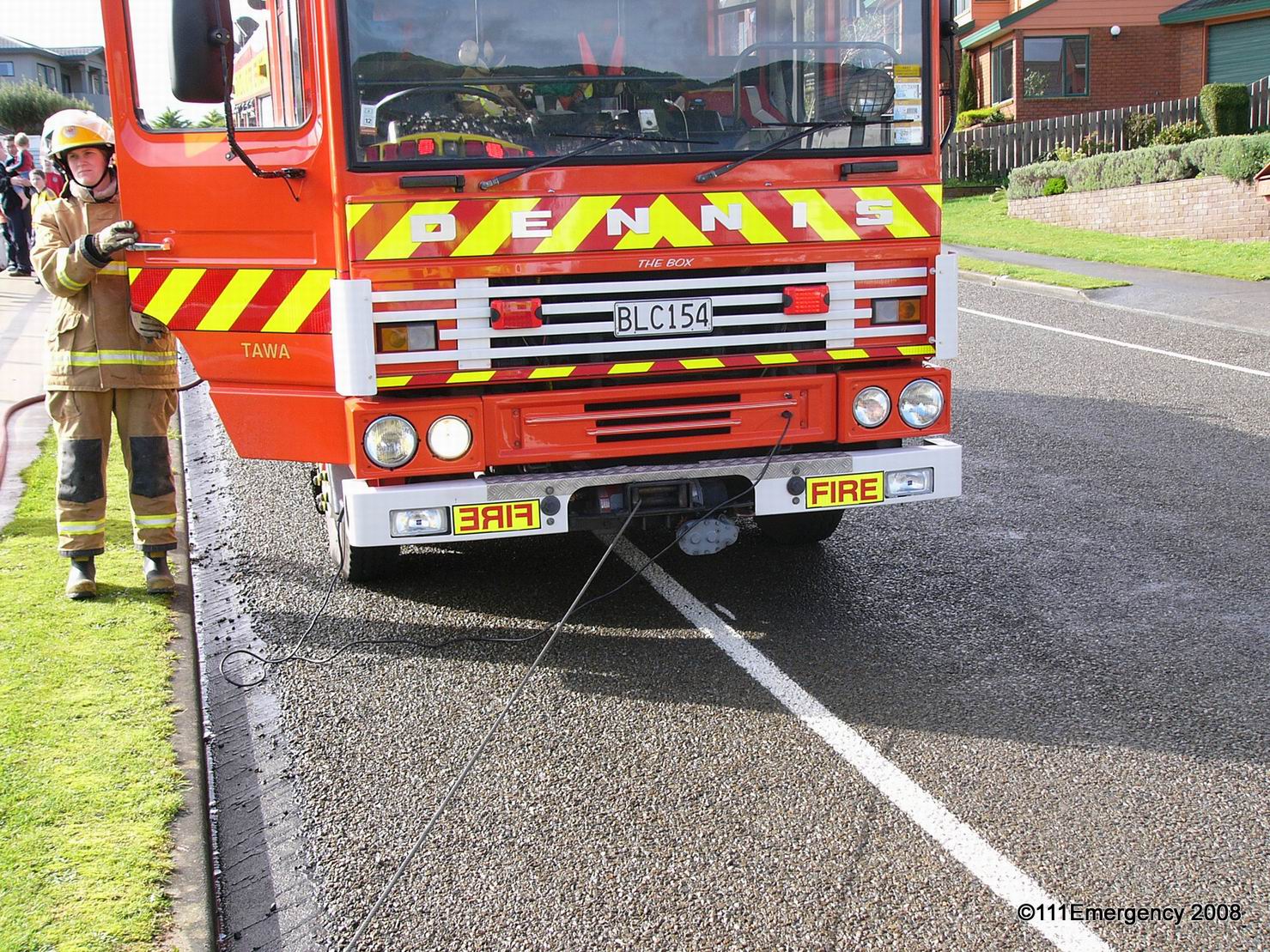 ACCIDENT SCENES 71 Car rolled down bank Woodman Dr, Tawa